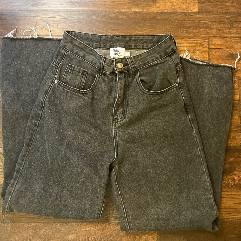 Grey Princess Polly Straight Jeans